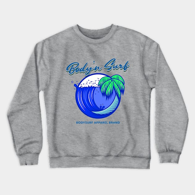 bodysurf waves and fun Crewneck Sweatshirt by bodyinsurf